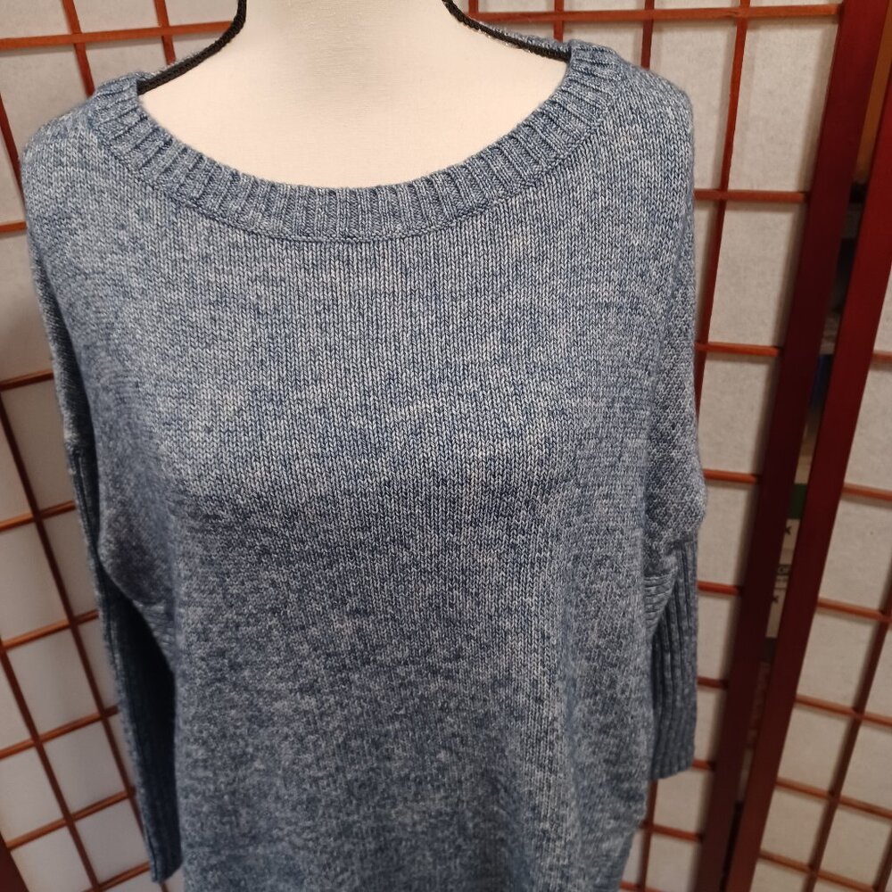 Worn Once (gently) - SUNDANCE Catalog Large "Circle" Blue Sweater